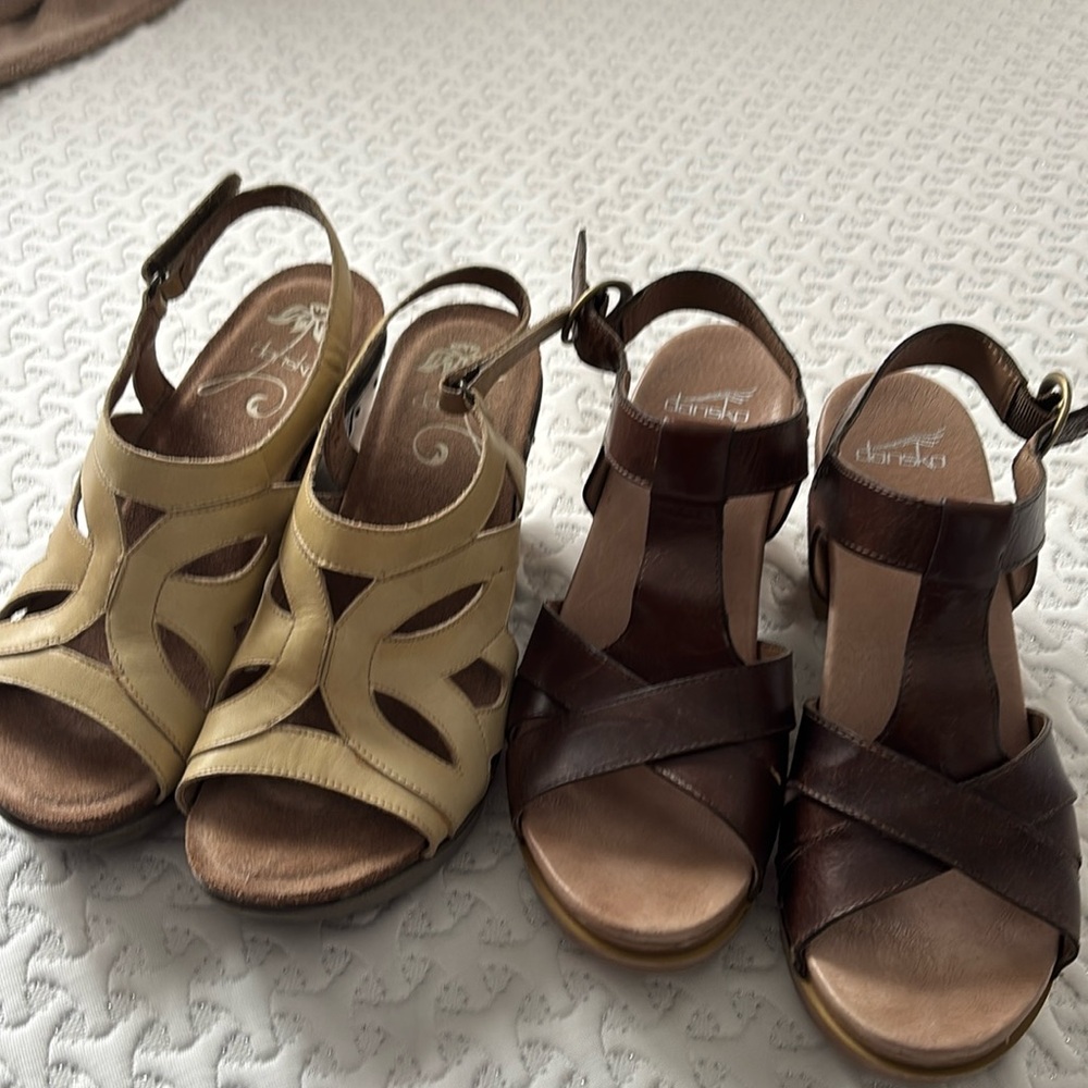 Dansko Sandals selling as set of 2.